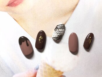 ネイルアンドアイラッシュサロン エスポアール(nail&eyelash salon espoir)/チョコネイル 90分コース