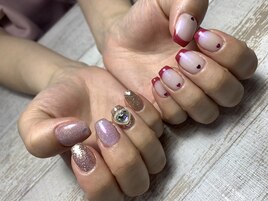 ラブリーピンクネイル