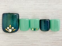 タフィーネイル 宜野湾コンベンションシティ店(TaffyNail)/フット グランドデザイン 6990円