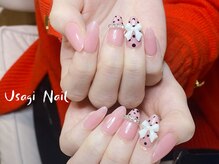 ウサギネイル 新大久保店(usagi nail)/マグネットフレンチ秋可愛い