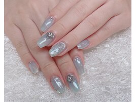 ミラーシンプルネイル