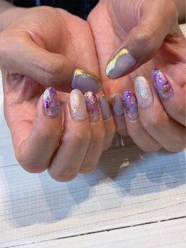 マハロネイル(Mahalo Nail)/宝石×インクネイル