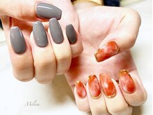 ミリュウ(Milieu)/マーブルワンカラーアシメ