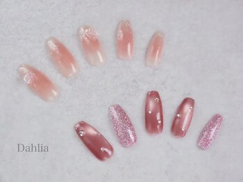 ダリア(Dahlia)の写真/【初回オフ無料】定額ネイルがお得に楽しめる◎いつまでも見ていたくなる理想の指先へと導きます♪