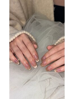 NailSalon GAGA【美フォルム/フィルイン/パラジェル】/マグネットフレンチ