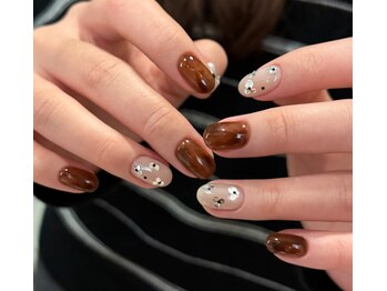 バイムーンサロン(By Moon Salon)/可愛い花キラキラデザイン