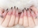 ピンク★ブラックグラデーション