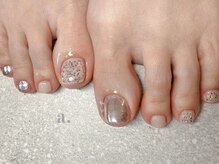 エー(a.)の雰囲気（ミニホロのフットネイル☆insta→nailstudio_a._）