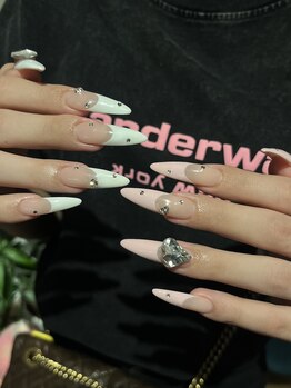 スターネイルプラス 福岡天神西通り店(Star Nail plus)/ロングフレンチネイル