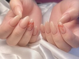 ぷっくりリボンネイル＊°.