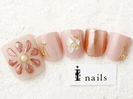 ぷっくりブロンズフラワー