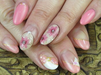 ネイルアンドアイラッシュ テラ 明石店(nail&eyelash Terra)/オフ+ケア付☆定額コース