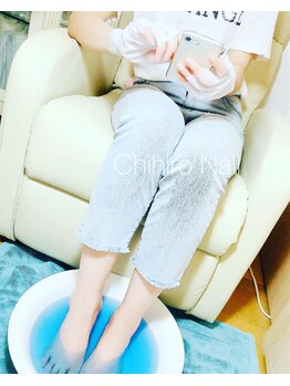 チヒロネイル/フットケア中のハンドパック