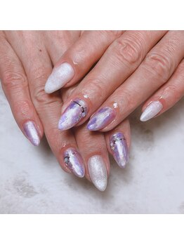 トレジャー(treasure)/水彩アート パープル