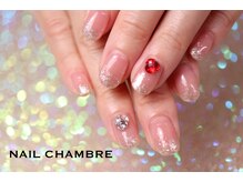 ネイル シャンブル(nail CHAMBRE)/ワンカラー&ラメグラデ