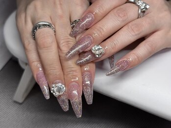 キアラネイルサロン/チップ長さだしワンカラー