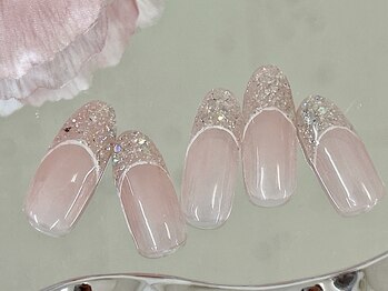 ネイルサロン ジェイ(Nail Salon J)/春夏秋冬ラメフレンチ定額ネイル