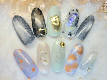 モモ 高円寺(Momo)/マグネット・ニュアンスネイル