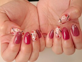 迎春☆梅の花ネイル