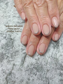 プライベート ネイルサロン マーマ(murmur)/ラメフレンチネイル
