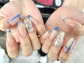 チェックネイル ¥7500
