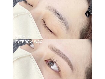ウユ 新越谷店(uu)/アイブロウWAX×まつ毛パーマ