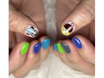 ルナール(Renard)/2本アートコース フクロウネイル