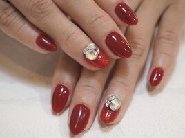 立体ビジューネイル