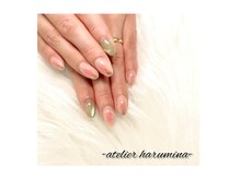 アトリエハルミナ バイ バラ 三島店(atelierharumina by valla)/華やかチークネイル