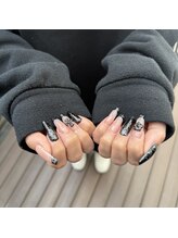 サロン ダイアナ(SALON DIANA)/ブラックアートネイル