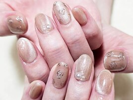 薔薇 マグネットネイル