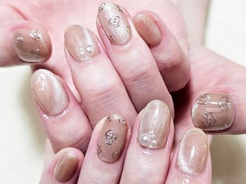 エルディケイ(LDK)/薔薇 マグネットネイル