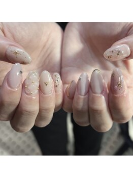 ハート/キルティング/ゴールド