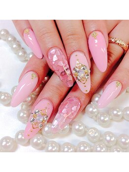 ビューティーアップ 池袋(Beauty Up)/ベビーピンク&ハートホログラム