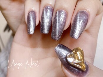 ウサギネイル 新大久保店(usagi nail)/マグネットフレンチ秋可愛い