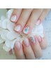 夏ネイル☆【サンドジェル+シェル＆金箔2本】120分  8,500円→7500円