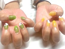 ネイルサロンブリス(nail salon Bliss)/☆クリームソーダネイル☆