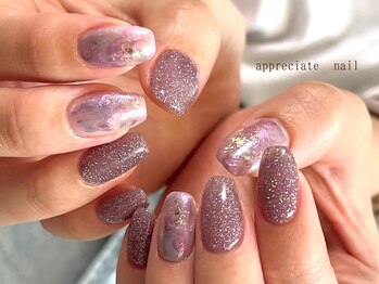 アプリシーエイトネイル(appreciate nail)/【定額】シンプル♪