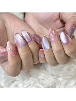 リファインネイル(refinenail)/さくら色ニュアンスネイル/大森