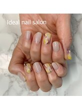 イデア(IDEAL)/大理石ネイル