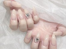 モカ 心斎橋(moca by Lee)/【Aina】ちゅるんベージュネイル