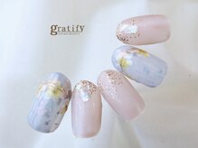 グラティフィー 梅田店(gratify)/ 今夏流行りのプルメリアネイル