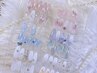 【長さだし10本 ジェルチップ】定額アート　韓国ちゅるちゅる系デザイン