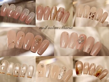 ネイルサロン マリア(nail salon Maria)の写真/【オフ&ケア込】シンプル定額¥7040~★他定額デザイン¥8030も◎デザインはフォトギャラリーをご覧ください♪