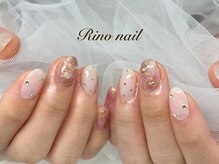 リノ ネイル(Rino nail)/もやもやニュアンス　80121