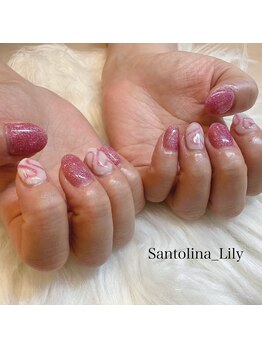 サントリナ リリー(Santolina Lily)/ハートネイル