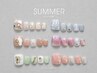 ★フットネイル★【選べる定額夏デザイン全6種】特別価格All￥7000
