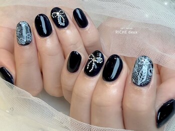 リッシュ ドゥ(RICHE deux)/ネイビーガーリーネイル
