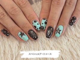 ◇チョコミントネイル◇