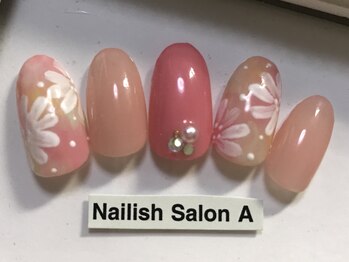 ネイリッシュサロン エー(Nailish Salon A)/2017/春フラワーネイル